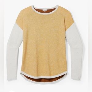 Smartwool Women's Shadow Pine Colorblock Merino Wool Sweater